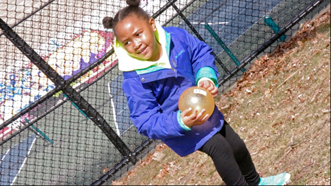 Girl with ball